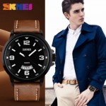 Wristwatch Skmei 9115CL black brown band