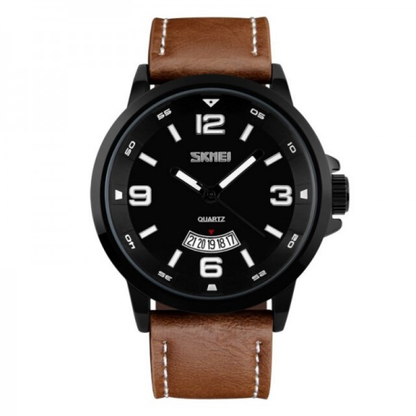 Wristwatch Skmei 9115CL black brown band