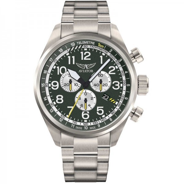 Rokas pulkstenis AVIATOR Airacobra P45 Chrono V.2.25.7.171.5 Rokas pulkstenis AVIATOR Airacobra P45 Chrono V.2.25.7.171.5