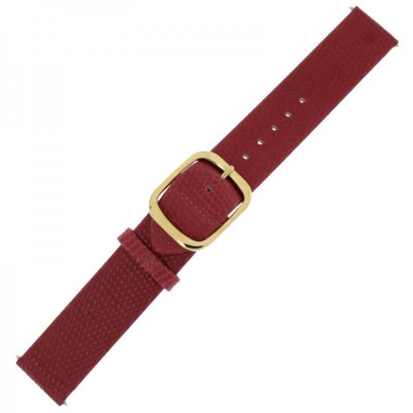 Watch strap BISSET BSAE04 Burgundy