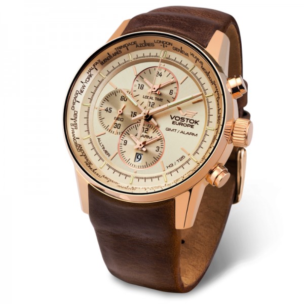 Wristwatch Vostok Europe Gaz-14 Limousine World Timer/Alarm YM26-565B294 Wristwatch Vostok Europe Gaz-14 Limousine World Timer/Alarm YM26-565B294