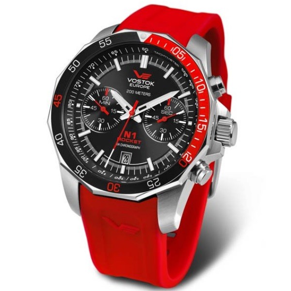 Wristwatch Vostok Europe N1 Rocket 6S21-2255295S/RED Wristwatch Vostok Europe N1 Rocket 6S21-2255295S/RED